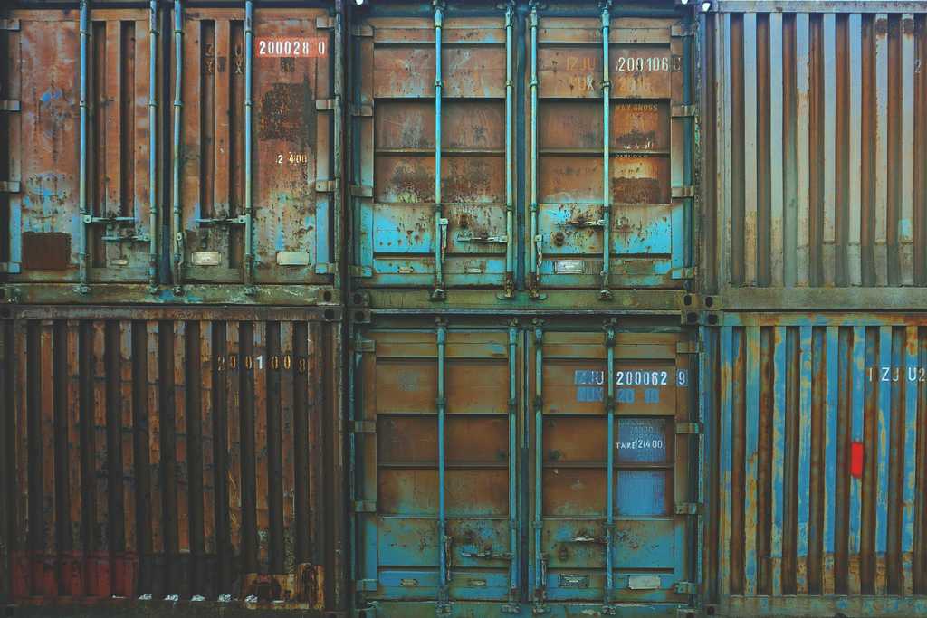 Picture of rusty containers
